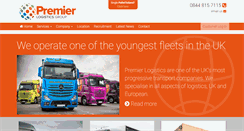 Desktop Screenshot of premier-logistics.co.uk